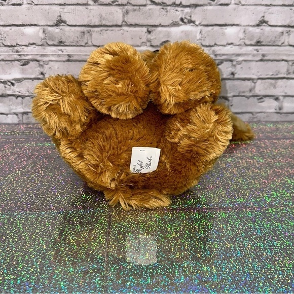 Christa Playful Plush I LOVE YOU Tan DOG Plush Stuffed Animal Red Heart Shaggy - Picture 9 of 11